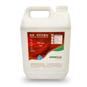Mực in nhiệt thăng hoa Honflag màu Cyan 5kg chính hãng Createtide